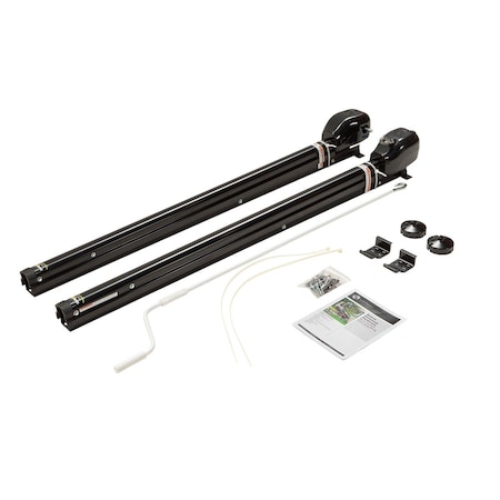 Lippert UNIVERSAL AWNING HARDWARE - SOLERA HYBRID 69 INCH - INFINITE - AM KIT - BLACK 434727
